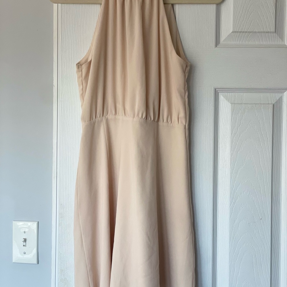 Forever 21 Cream Backless Dress